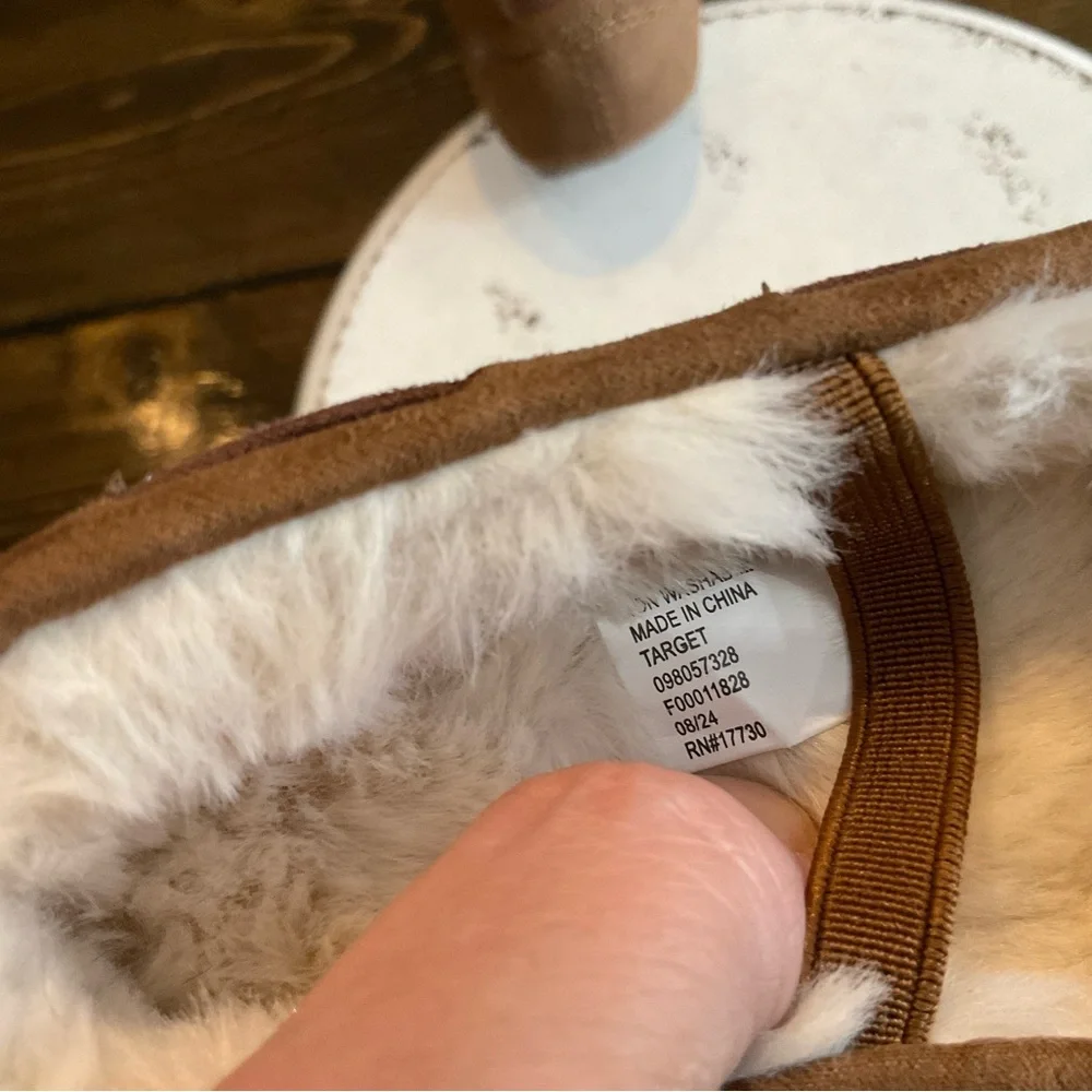 Target Brown Moccasins with Plush Lining